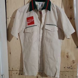 Vintage Coca Cola Uniform Shirt Mens